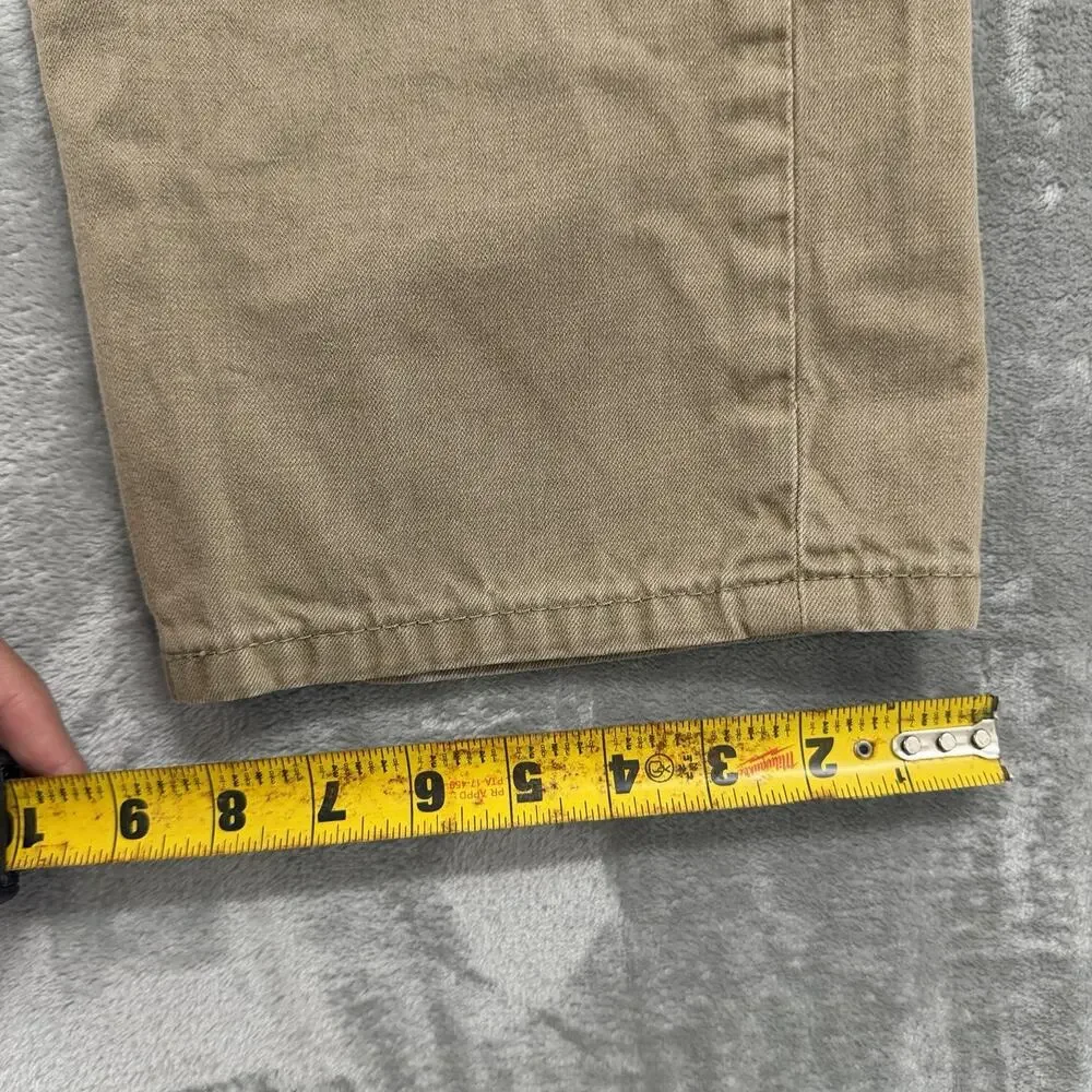 Levis 505 Regular Straight Fit Jeans Mens 36x32 (Fits 34x28) Khaki Brown Denim